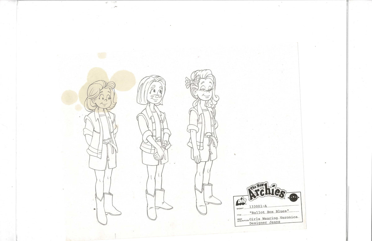 The New Archies character model sketch EX4620 Animation Legends