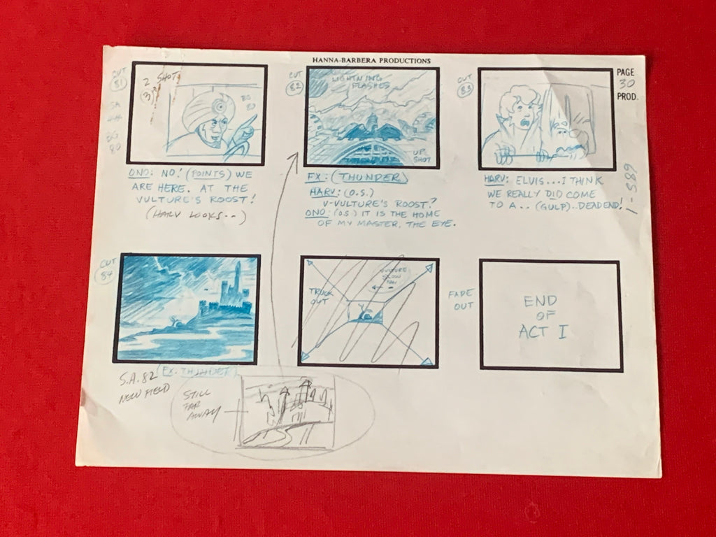 Butch Cassidy Storyboard 2 EX1518 - Animation Legends