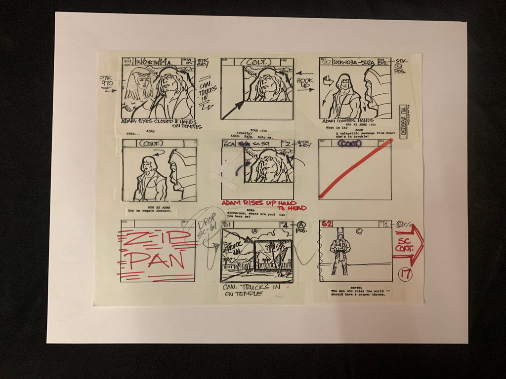 He-Man and Masters of The Universe Storyboard 1 AU014 - Animation Legends