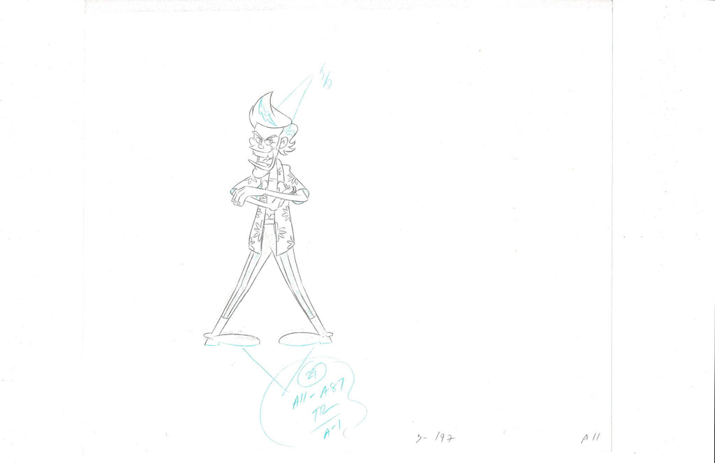 Ace Ventura Production Sketch EX2565 - Animation Legends