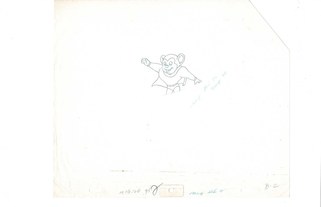 Mighty Mouse Sketch art EX3214 - Animation Legends