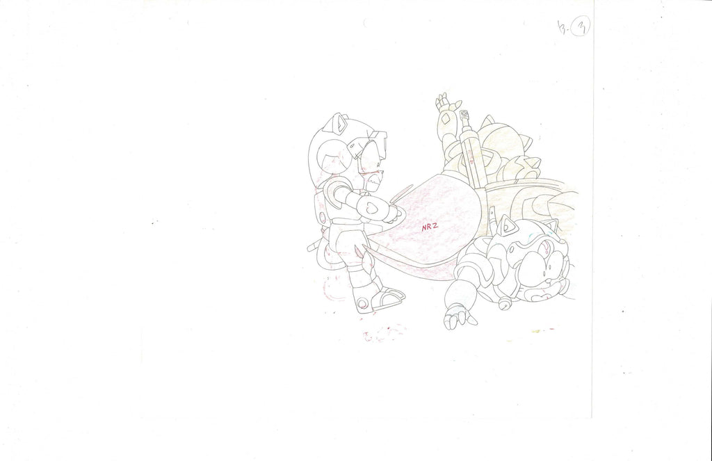 Samurai Pizza Cats production sketch EX3599 - Animation Legends