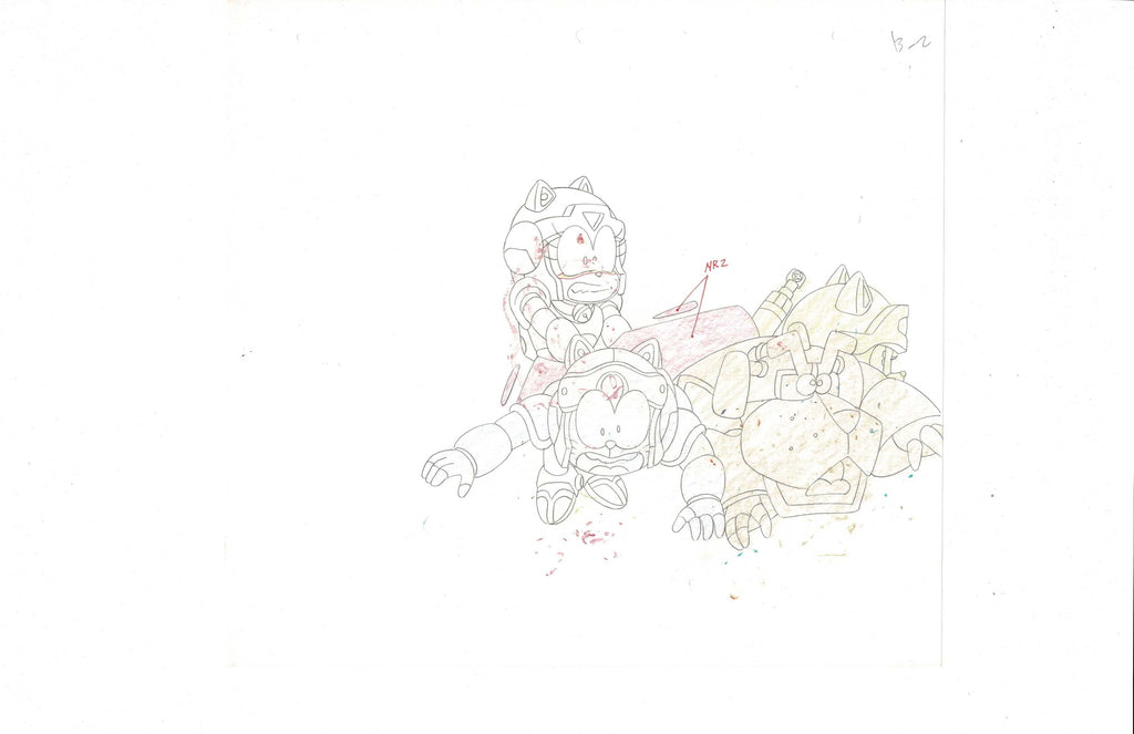 Samurai Pizza Cats Sketch EX3707 - Animation Legends