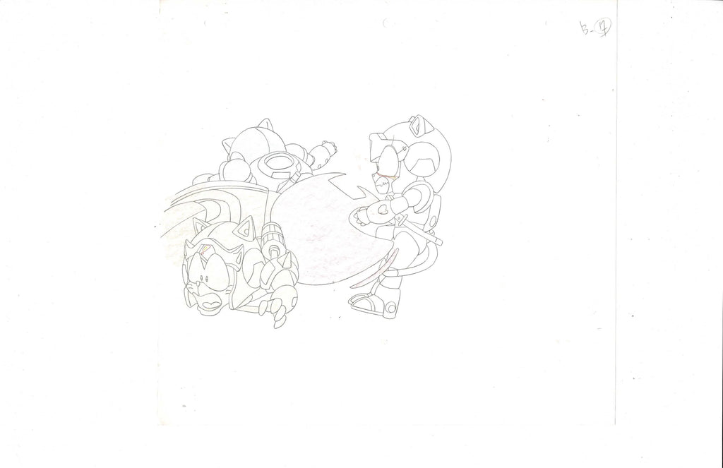 Samurai Pizza Cats production sketch EX3818 - Animation Legends