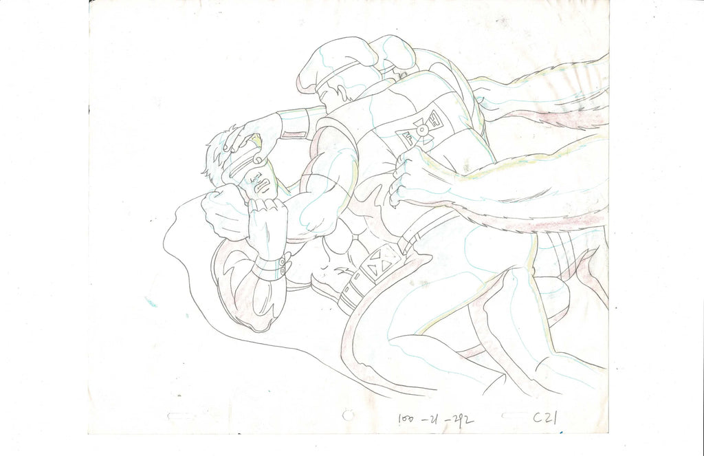 X-Men The Animated Series production sketch EX3851 - Animation Legends