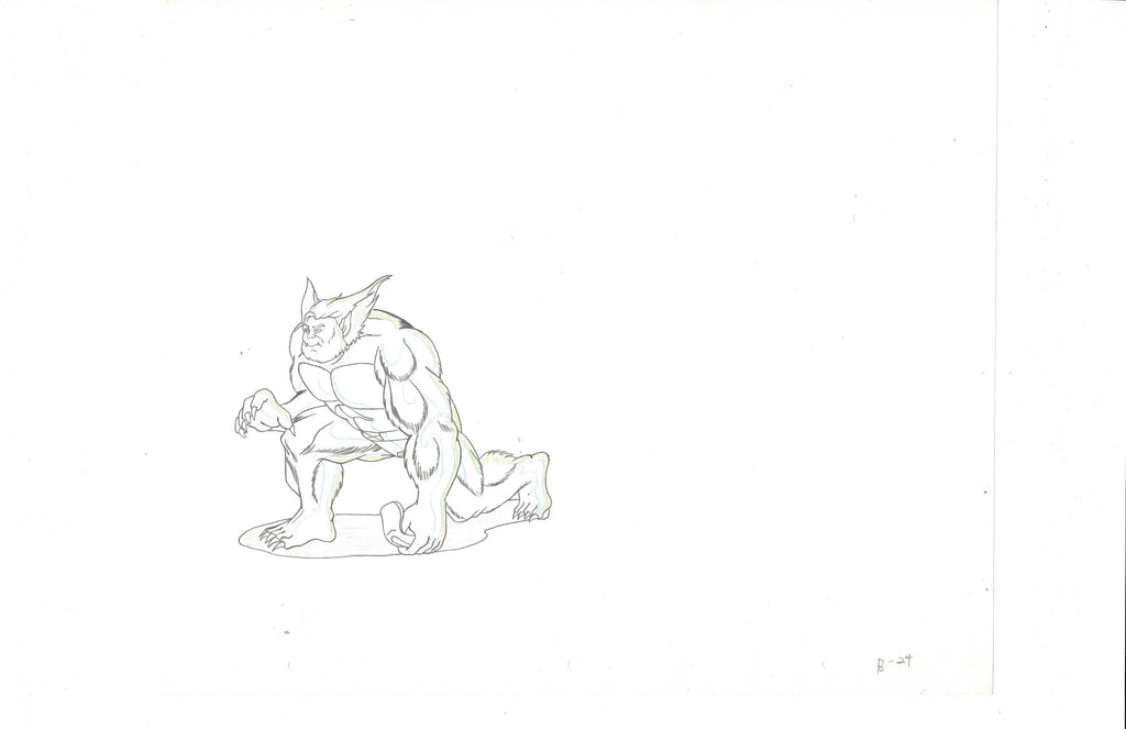 X-Men The Animated Series production sketch EX3852 - Animation Legends