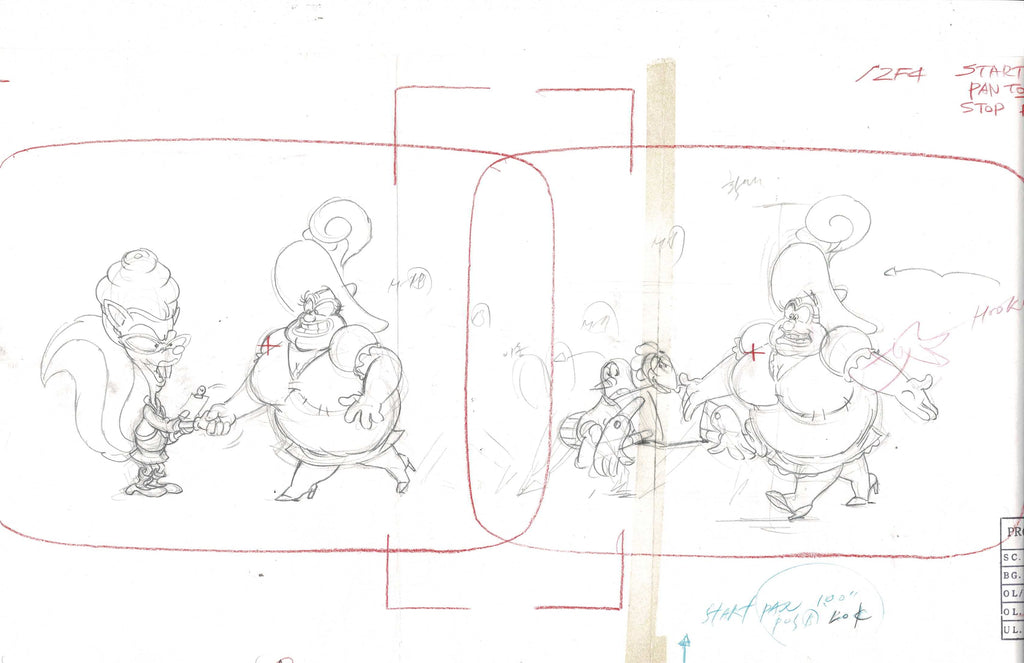 Adventures of Sonic the Hedgehog layout sketch (Large) EX3993 - Animation Legends