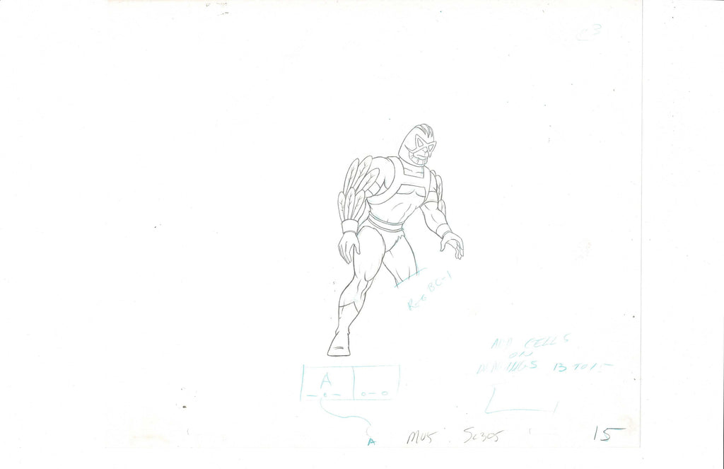 He-Man Masters of the Universe sketch EX4046 - Animation Legends