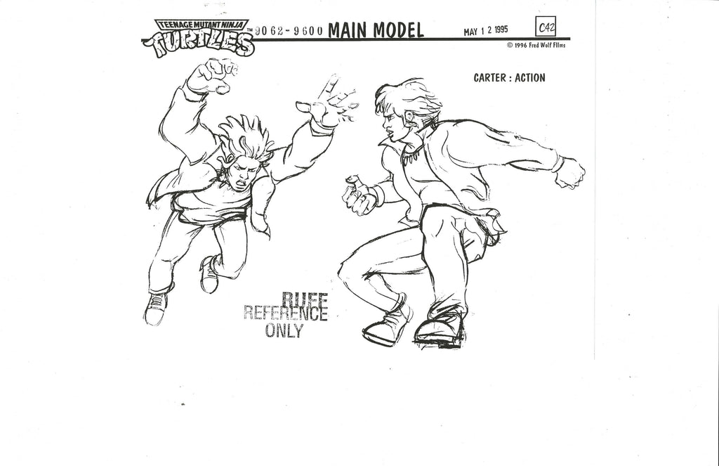 Teenage Mutant Ninja Turtles character model copy (production used)EX4072 - Animation Legends