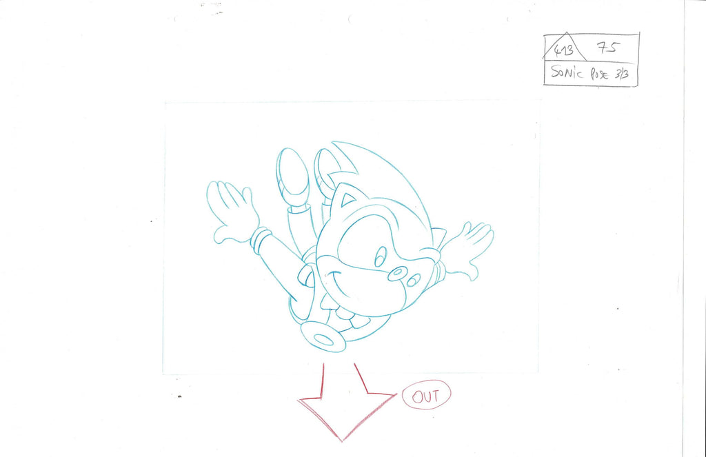 Sonic Underground production sketch EX4078 - Animation Legends