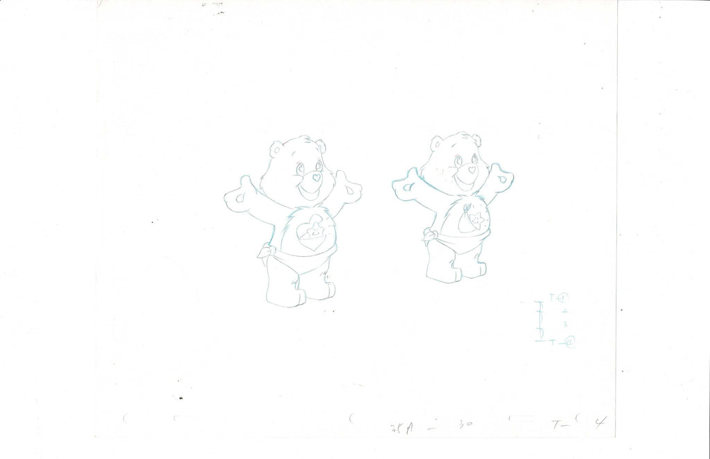 Care Bears production sketch EX4137 - Animation Legends