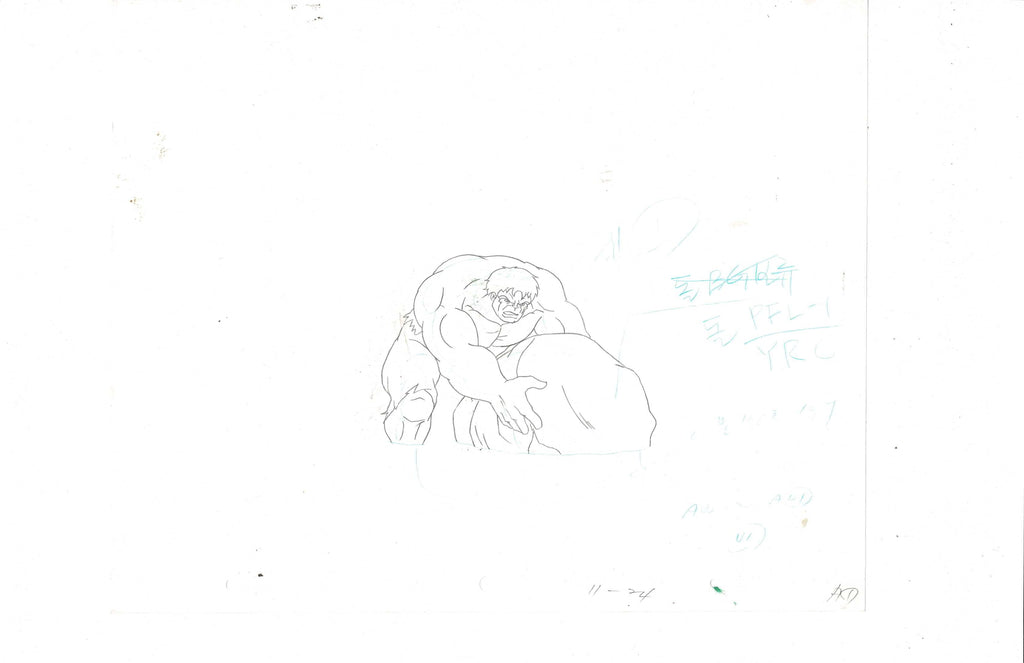 The Incredible Hulk production sketch EX4355 - Animation Legends