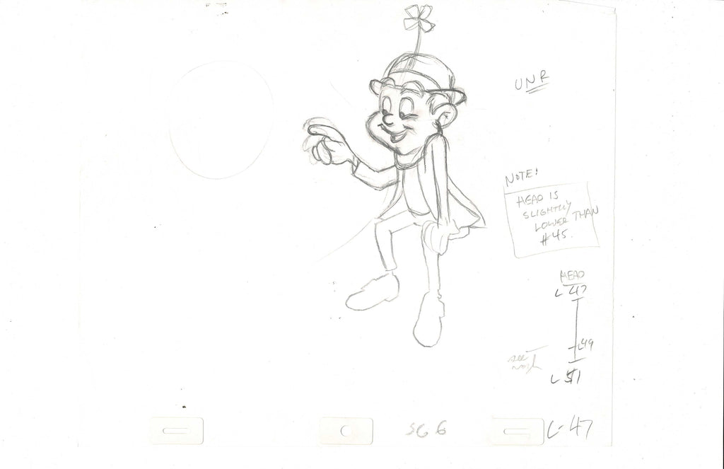 Lucky Charms production sketch EX4387 - Animation Legends