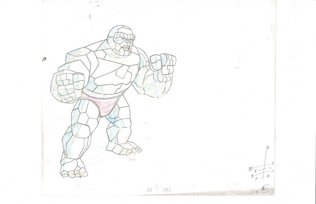 Fantastic Four production sketch EX4389 - Animation Legends