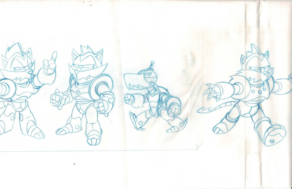 Sonic SatAM character model sketch Large EX4489 - Animation Legends