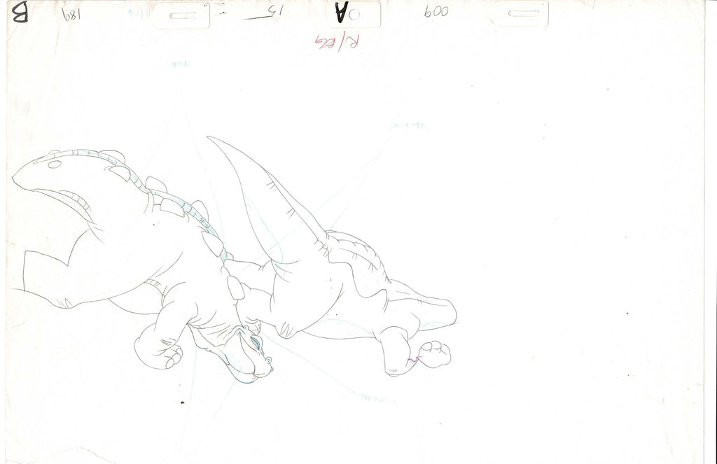 The Land Before Time large sketch EX4681 - Animation Legends