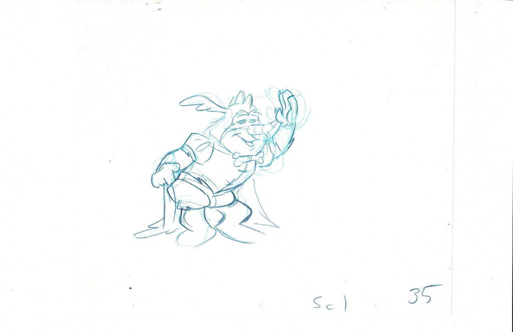 Flintstones sketch EX4795 - Animation Legends