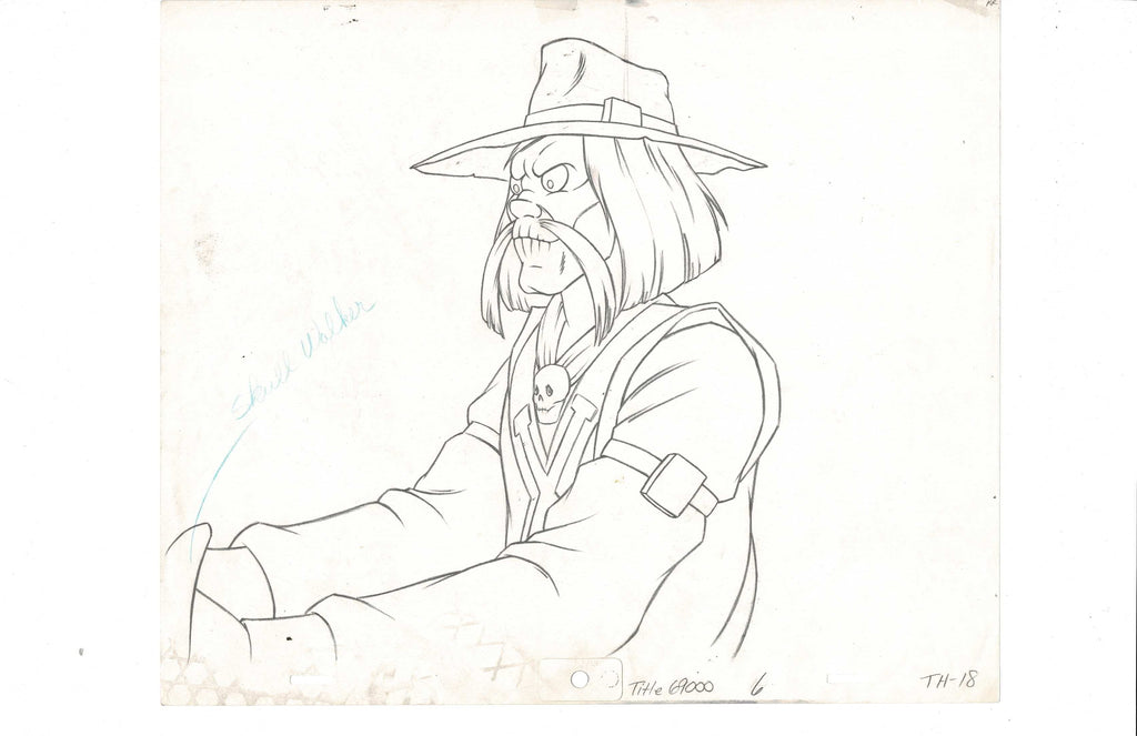 Bravestarr sketch EX4915 ( slight damage ) - Animation Legends