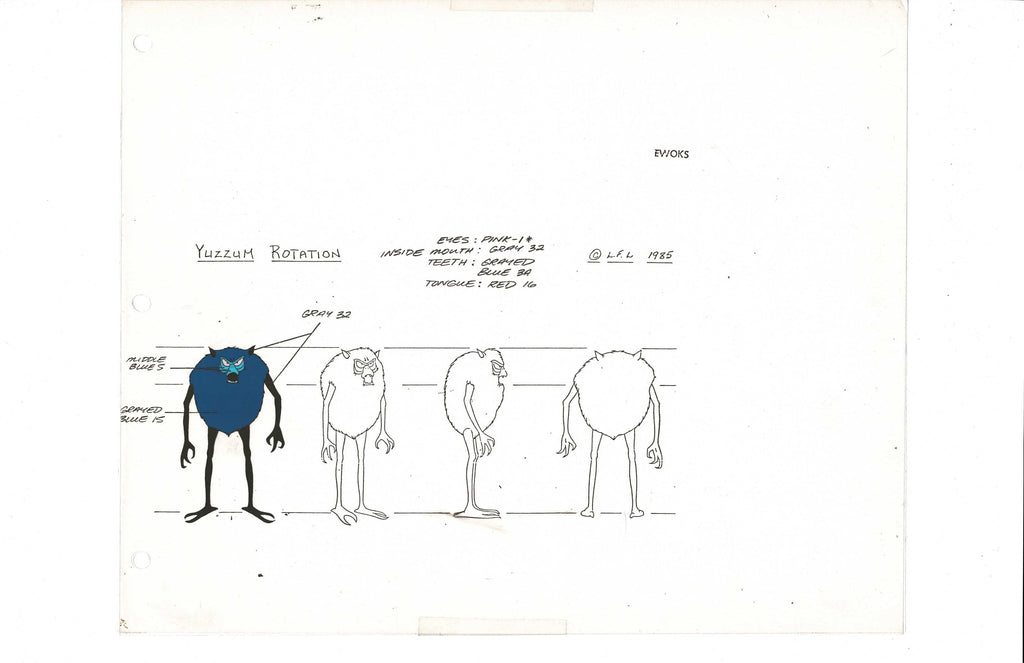 Star Wars: Ewoks character model cel EX4919 - Animation Legends