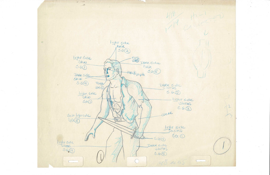 Flash Gordon sketch EX4942 - Animation Legends