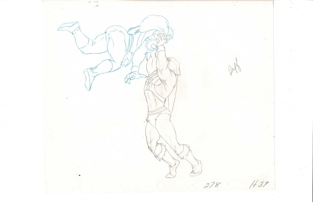 He-Man Masters of the Universe sketch EX4983 - Animation Legends