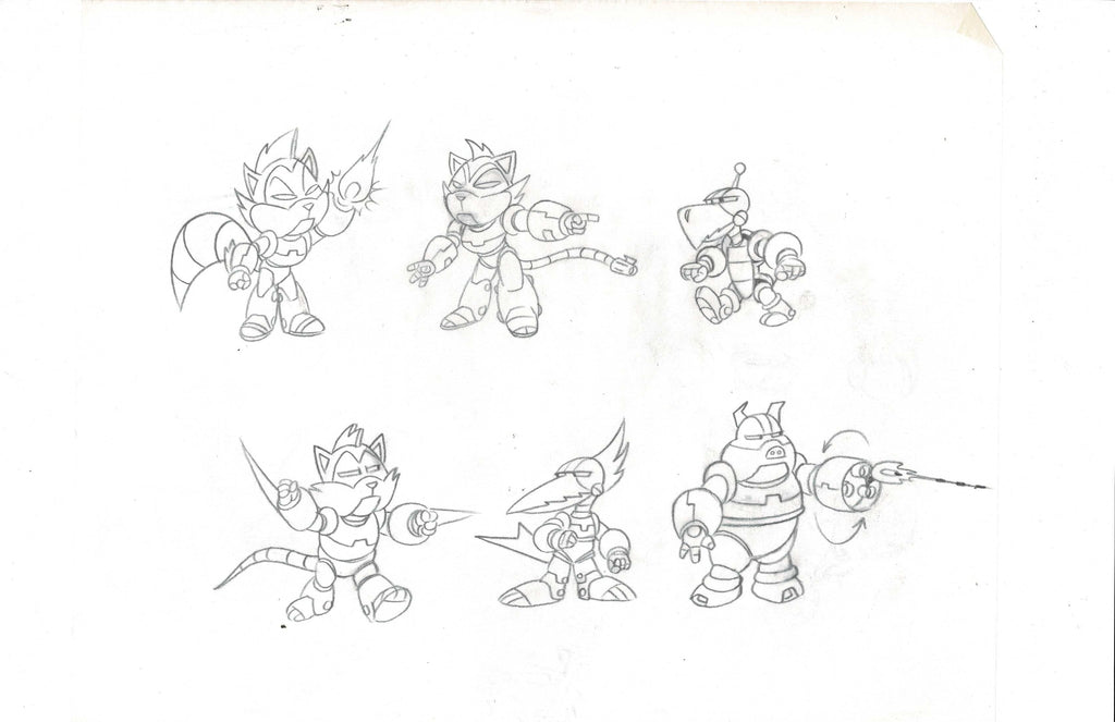Sonic Underground character model sketch EX5091 - Animation Legends