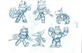 Sonic Underground character model sketch EX5132 - Animation Legends