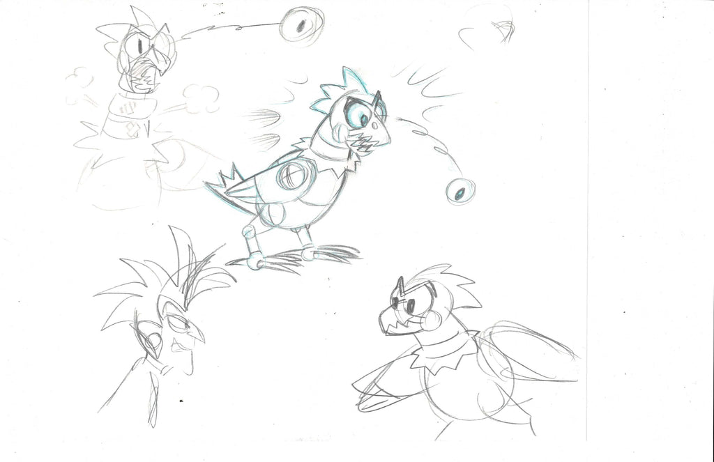Sonic Underground character model sketch EX5134 - Animation Legends