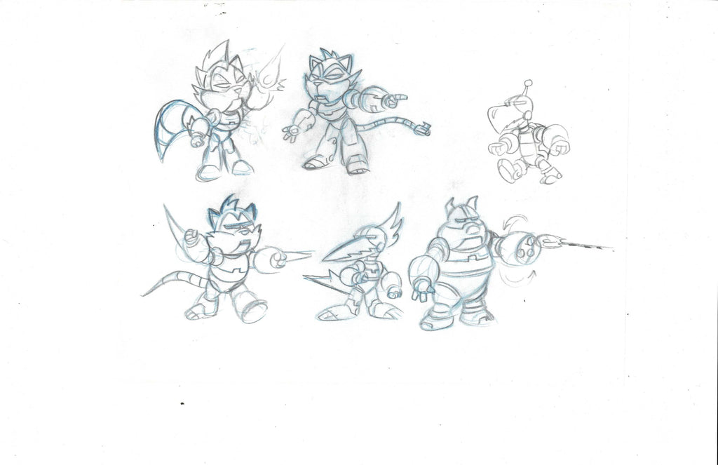Sonic Underground character model sketch EX5136 - Animation Legends