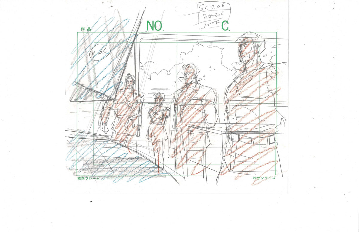 Street Fighter sketch layout EX5226– Animation Legends