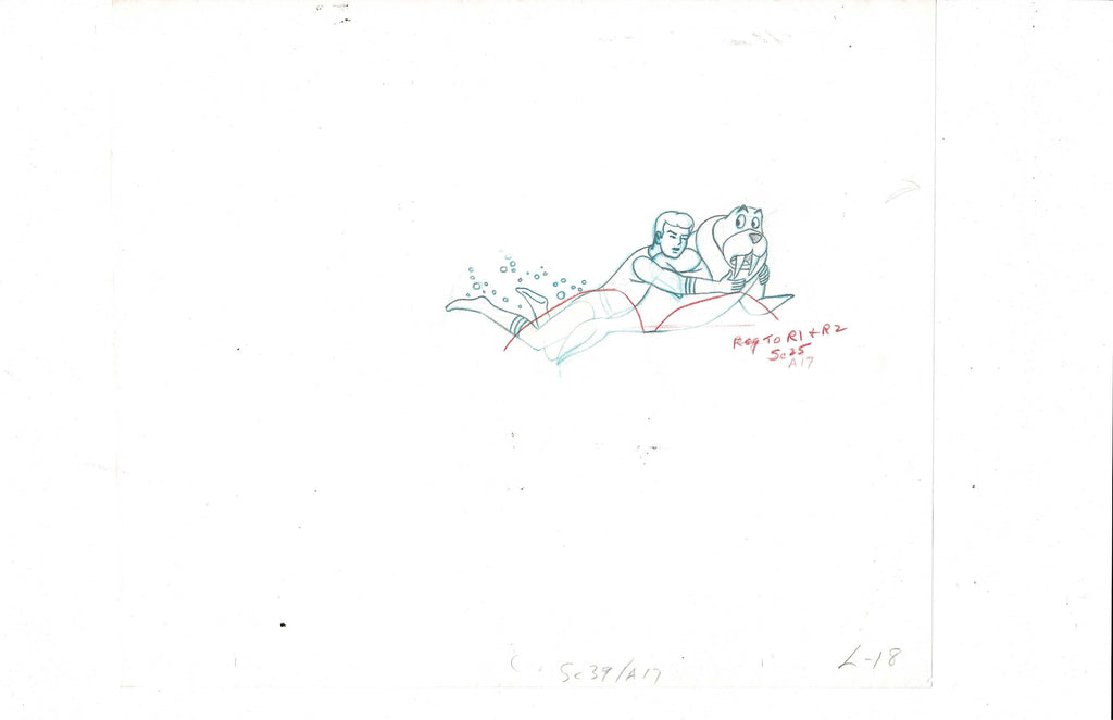 Aquaman sketch EX5323 - Animation Legends