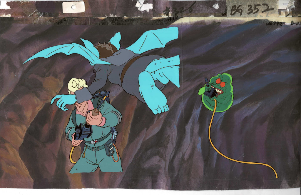 The Real Ghostbusters cels and background EX5494 - Animation Legends