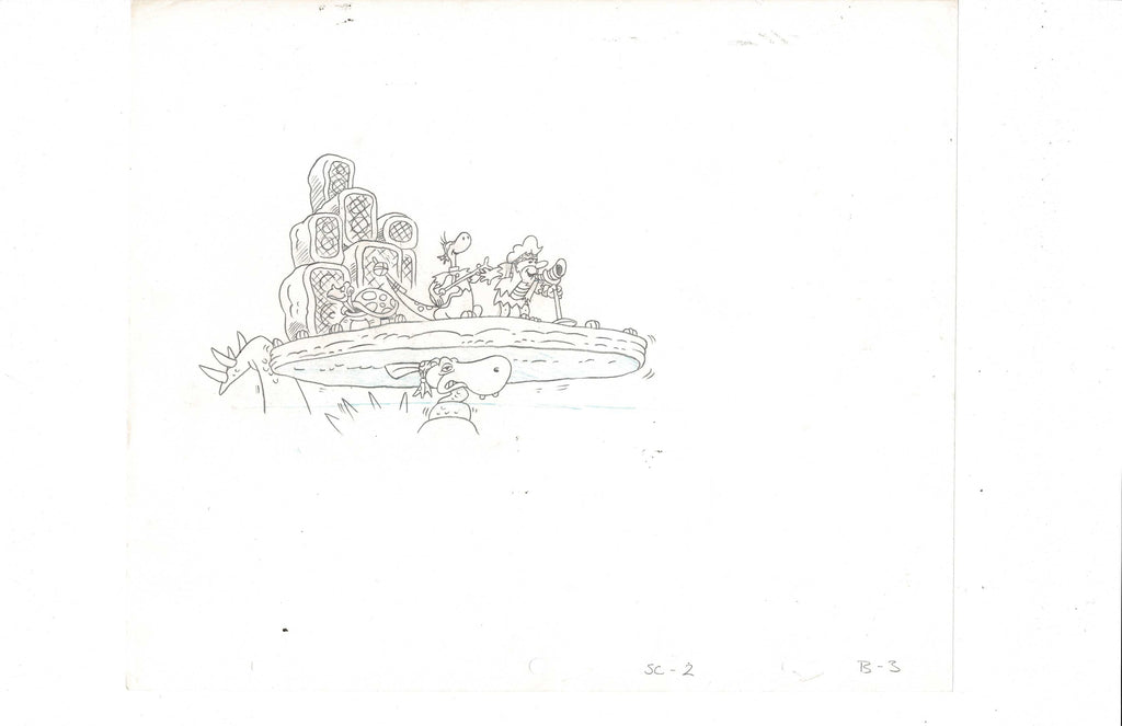 The Flintstones sketch EX5590 - Animation Legends