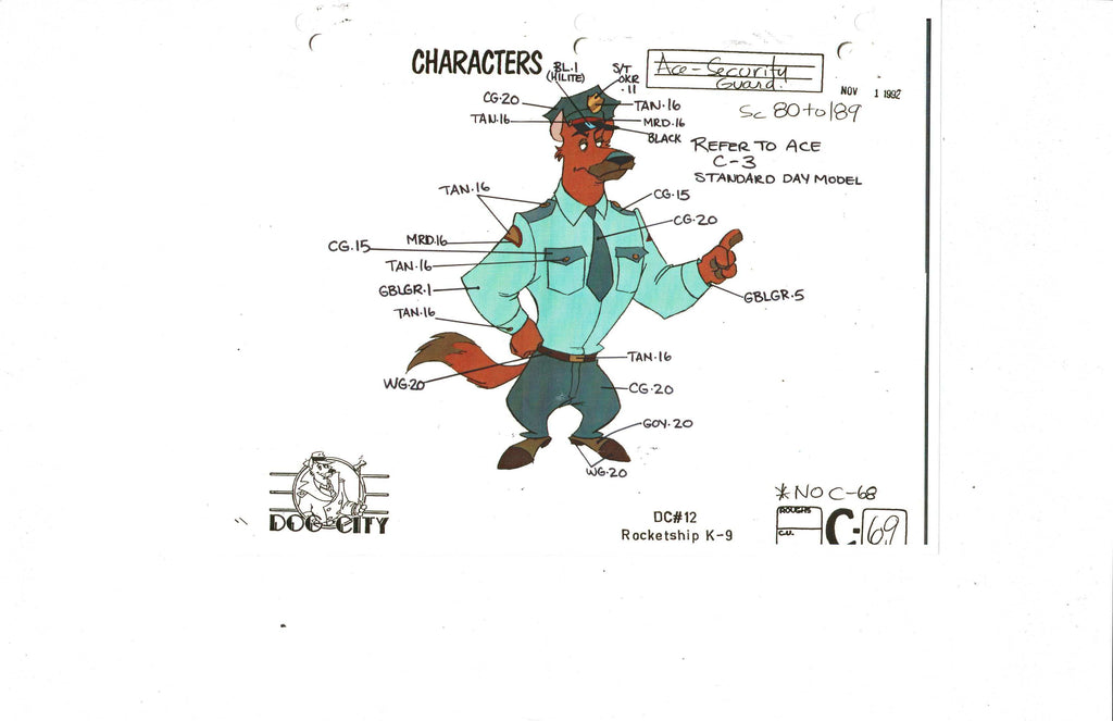 Dog City character model copy EX5725 - Animation Legends