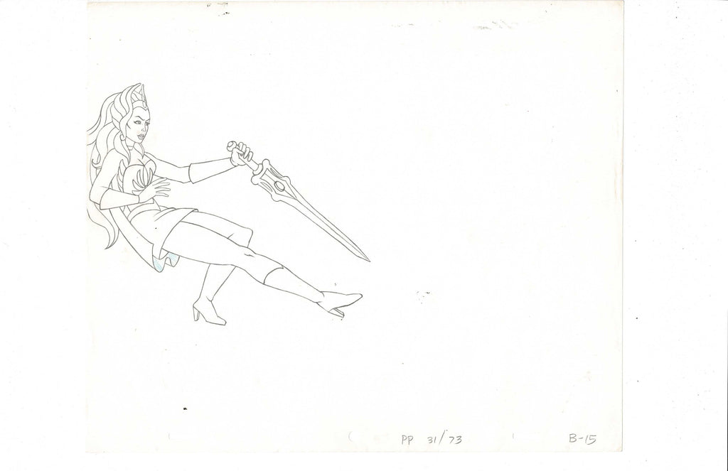 She-Ra Princesses of Power sketch EX5834 - Animation Legends