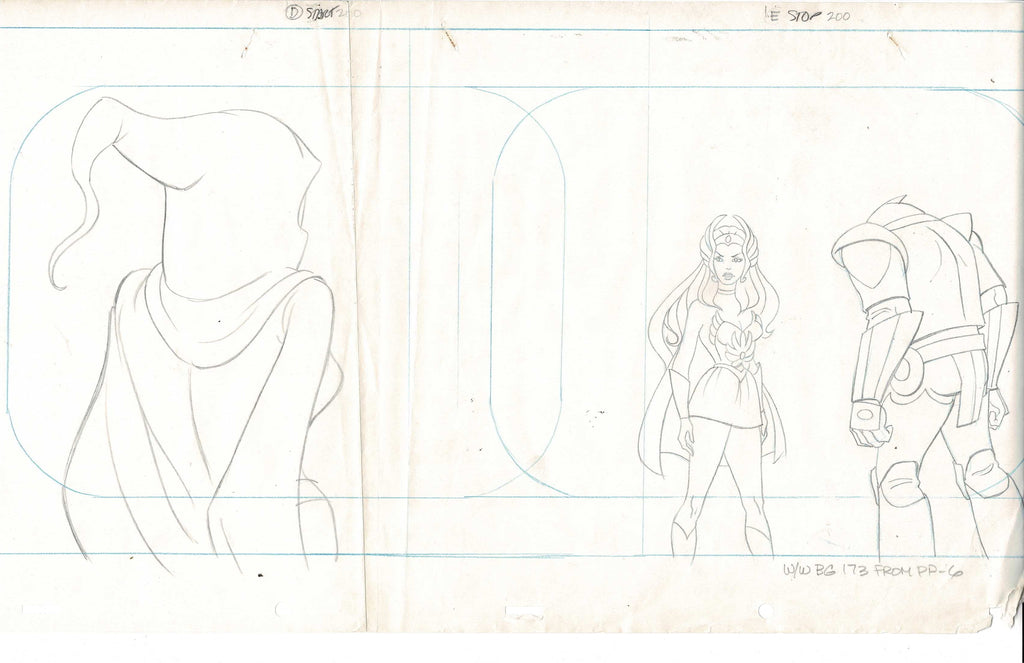 She-Ra Princesses of Power sketch EX5835 - Animation Legends