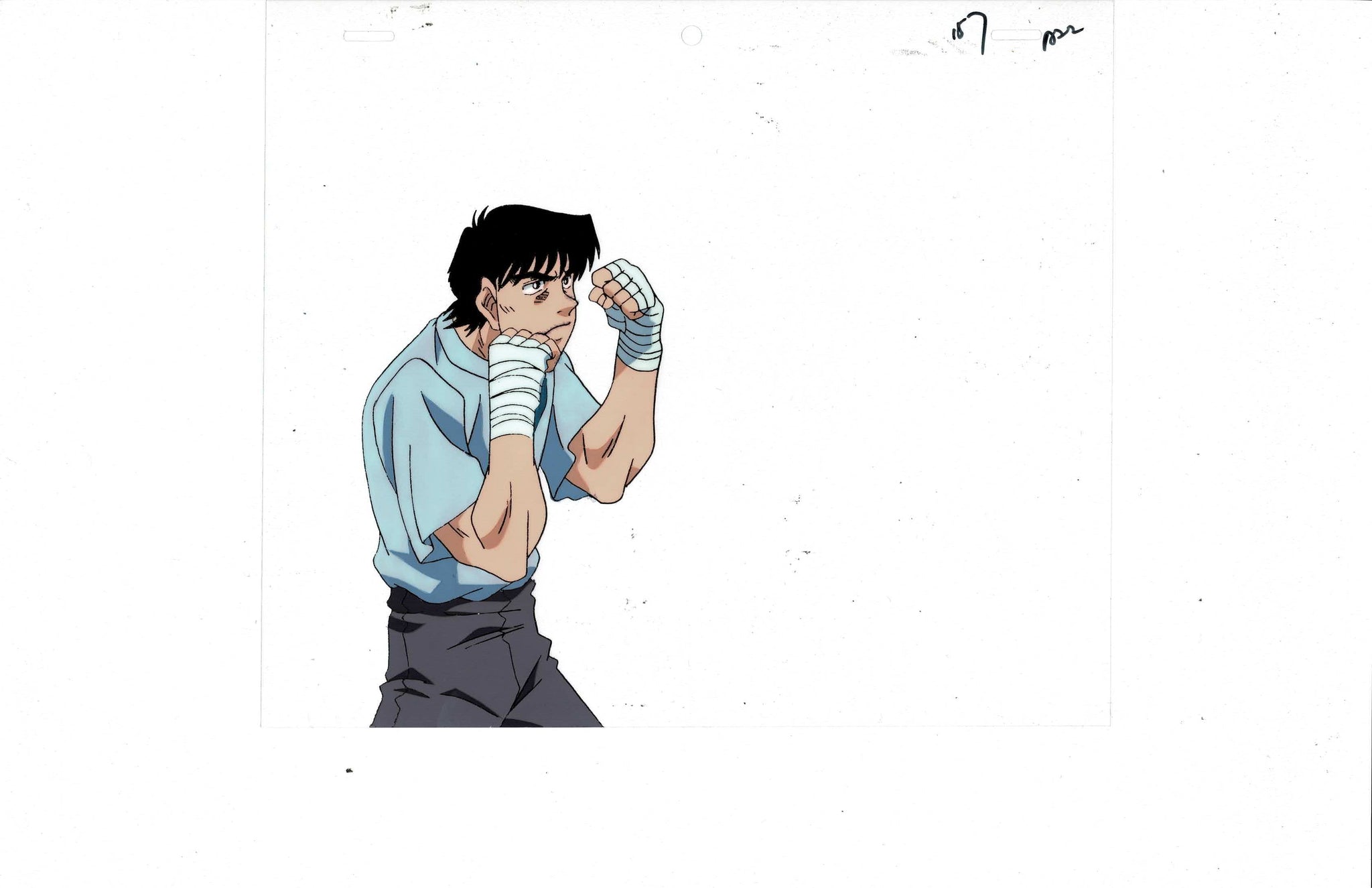 Here's my original cel from the anime! This is just after Ippo and