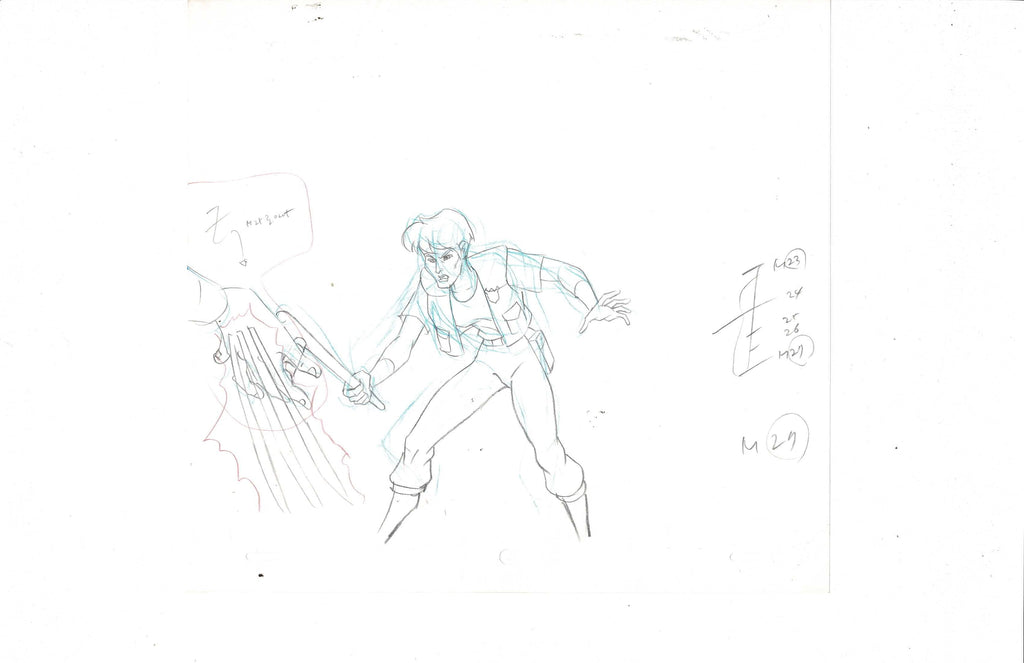 Double Dragon sketch EX5945 - Animation Legends