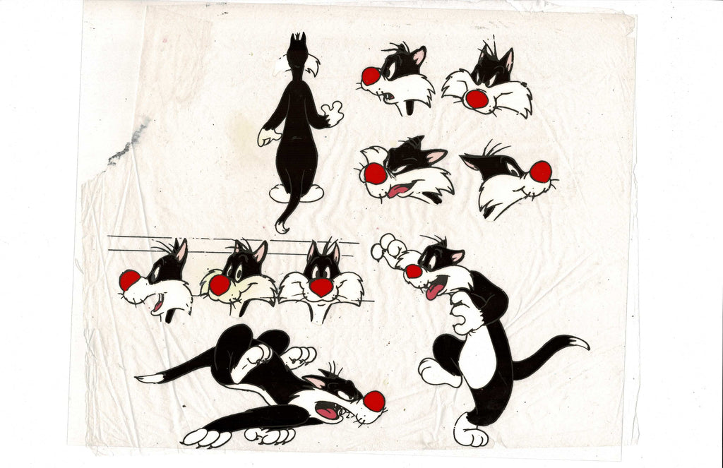 Warner bros cel ( Sylvester the cat from Tweety Bird) EX5993 - Animation Legends