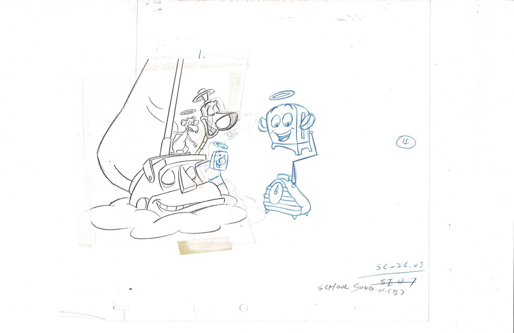 The Brave Little Toaster sketch EX6284 - Animation Legends