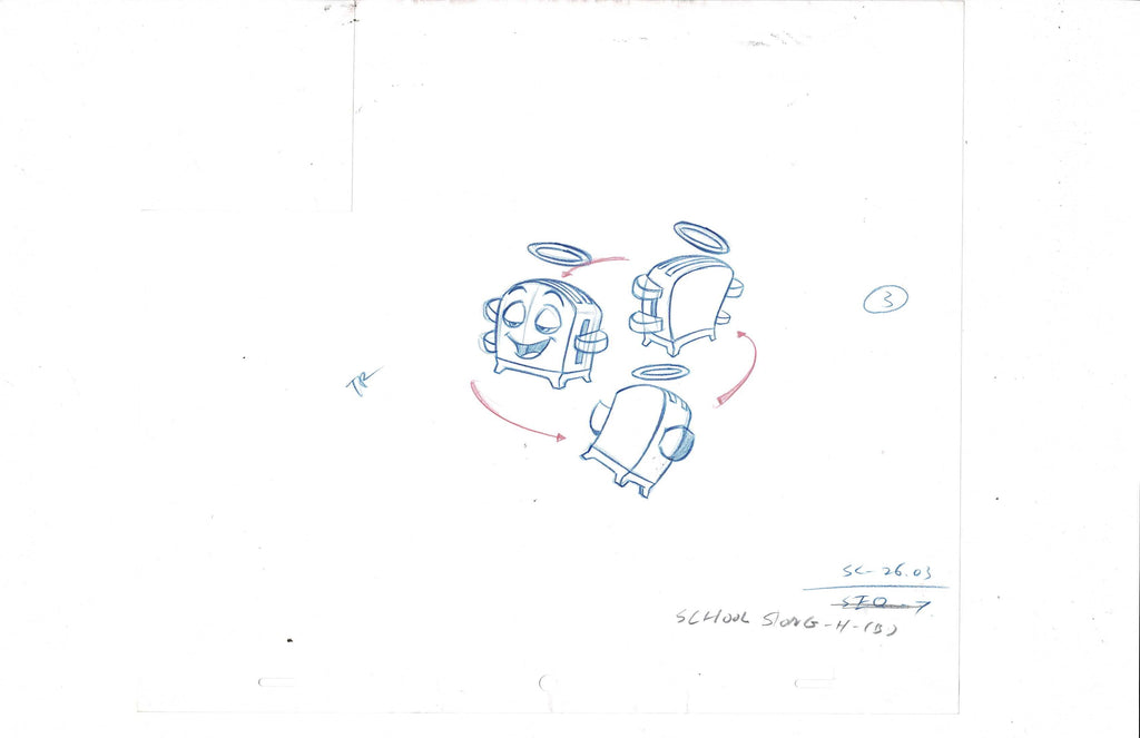 The Brave Little Toaster sketch EX6285 - Animation Legends
