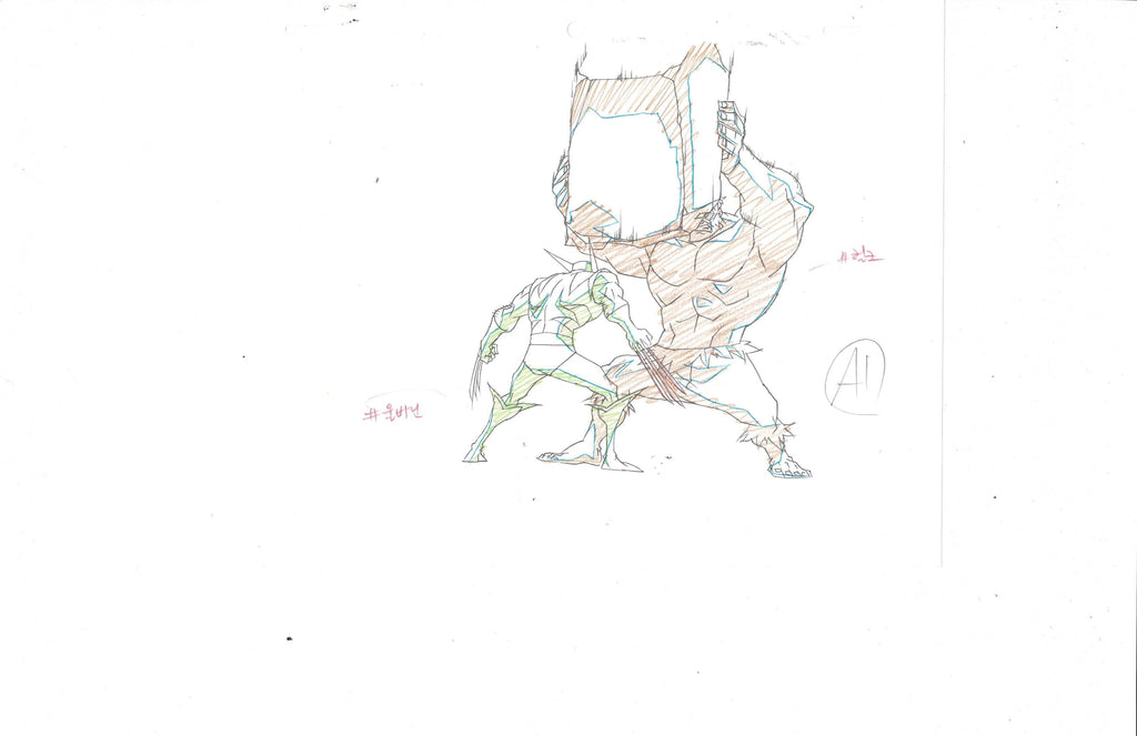 Hulk VS sketch EX6368 - Animation Legends