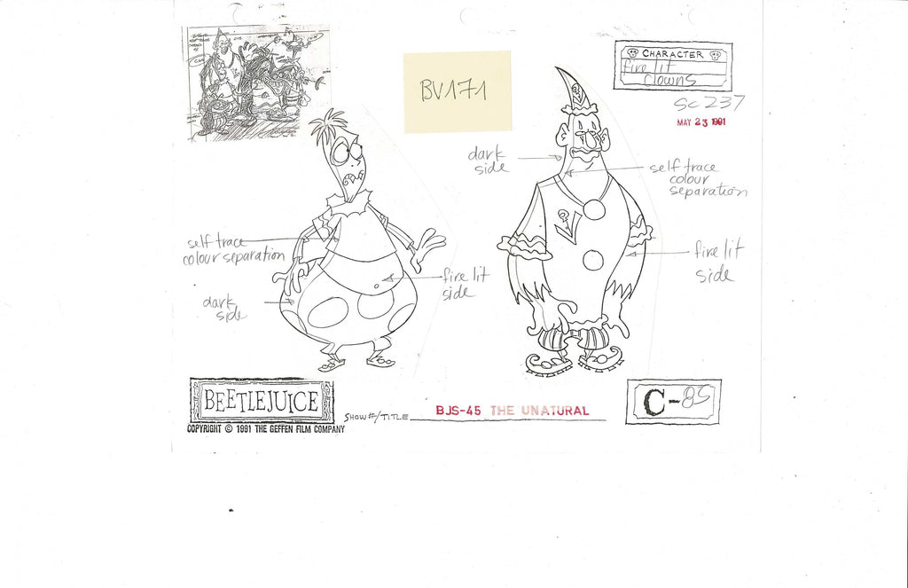 Beetlejuice sketch model EX6379 - Animation Legends