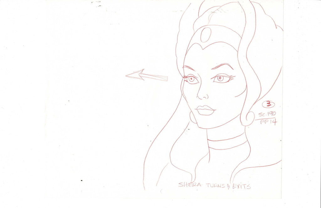 She-Ra Princess of Power sketch EX6495 - Animation Legends