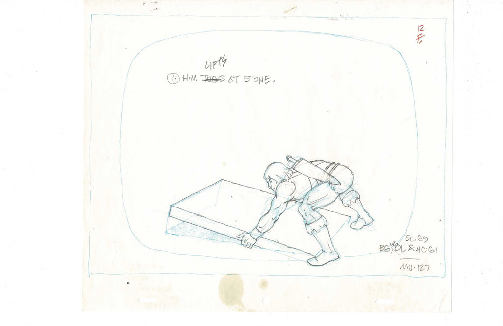 He-Man Masters sketch EX6505 - Animation Legends