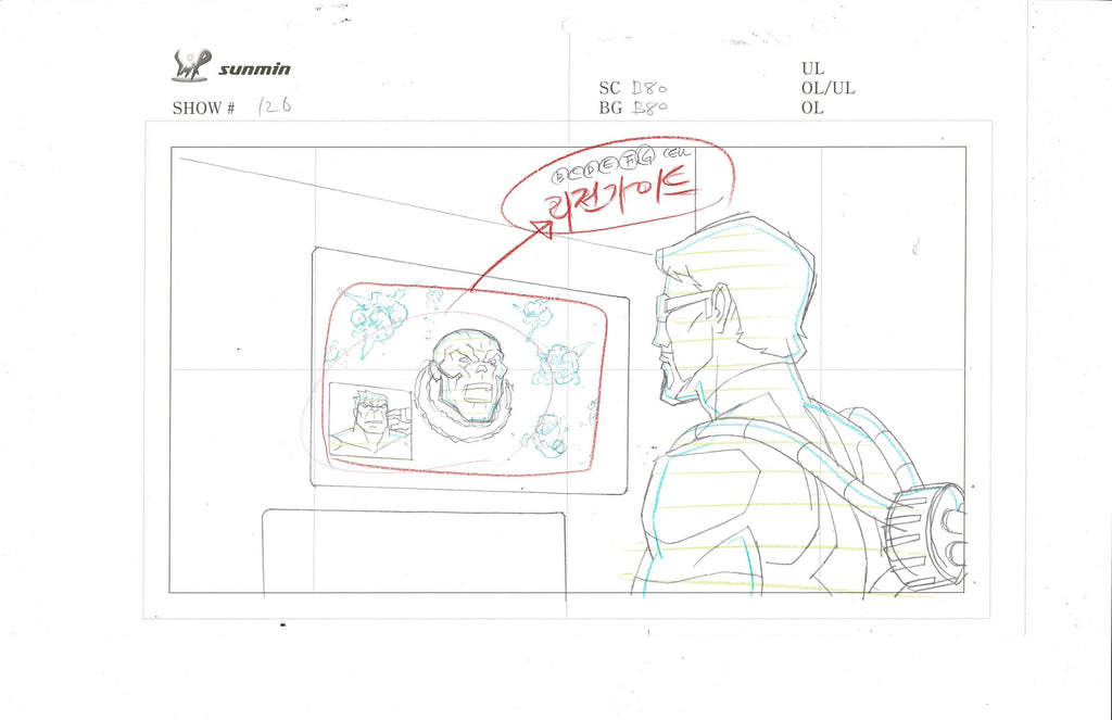 Avengers Assemble sketch EX6588 - Animation Legends