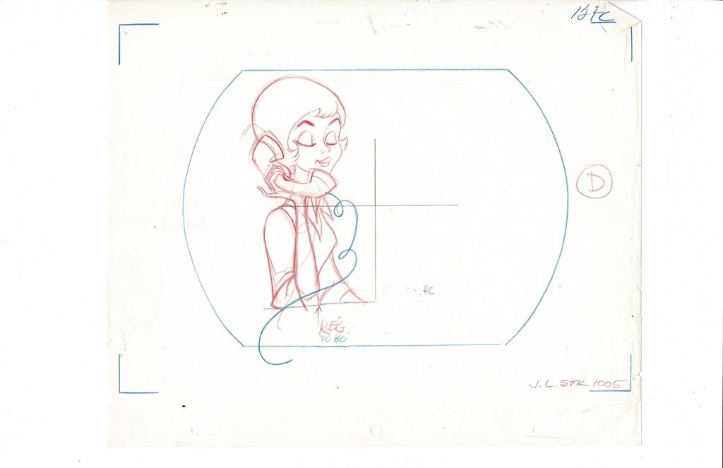 Will The Real Jerry Lewis Please Stand Up sketch EX6615 - Animation Legends