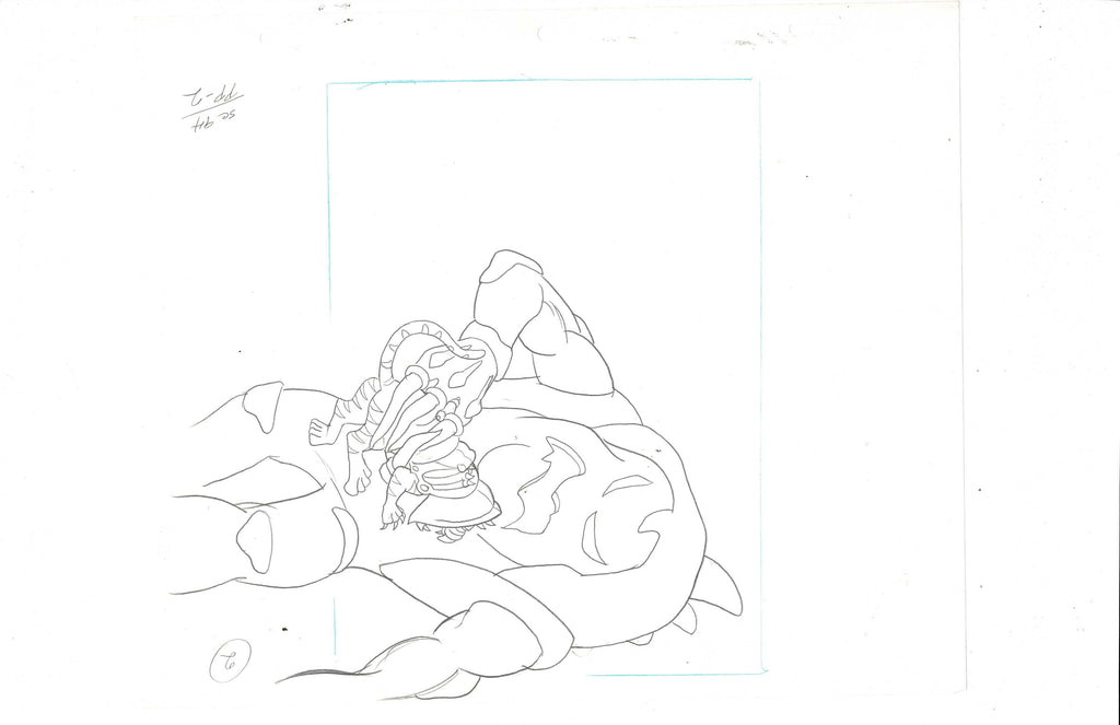 He-Man Masters of the Universe sketch EX6989 - Animation Legends