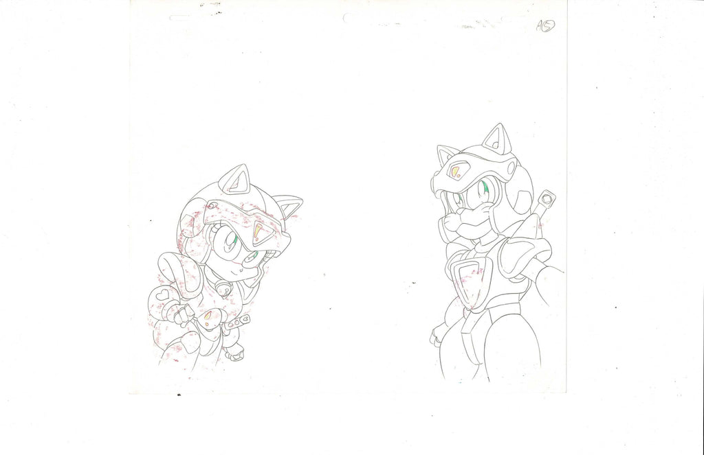 Samurai Pizza Cats sketch EX6995 - Animation Legends