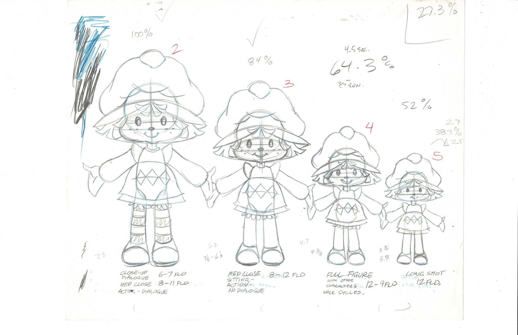 Strawberry Shortcake model sketch EX7020 - Animation Legends